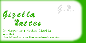 gizella mattes business card